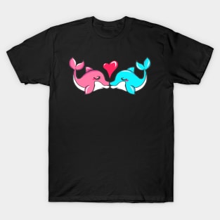 cute dolphin design whale fish animal welfare dolphin T-Shirt